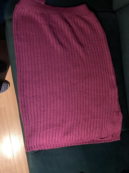 Sweter spodnica fioletowy