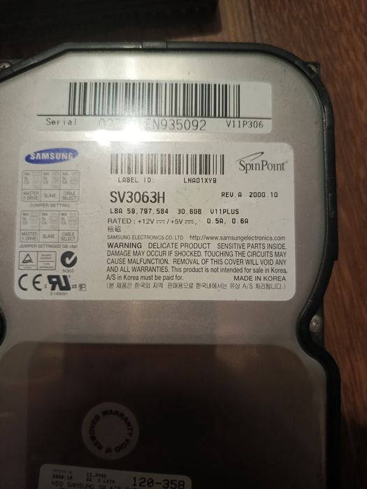 Stare dyski twarde 6szt 20 GB 40gb 80gb