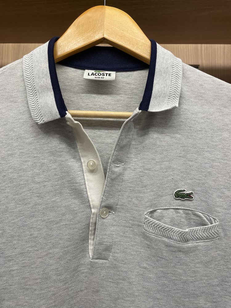 Polo Lacoste Cinzento