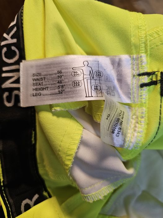 Spodnie robocze Snickers 6343 r.56,100 (50 short) odblaskowe Slim