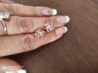 сережки кульчики гвоздики цвяшки Swarovski