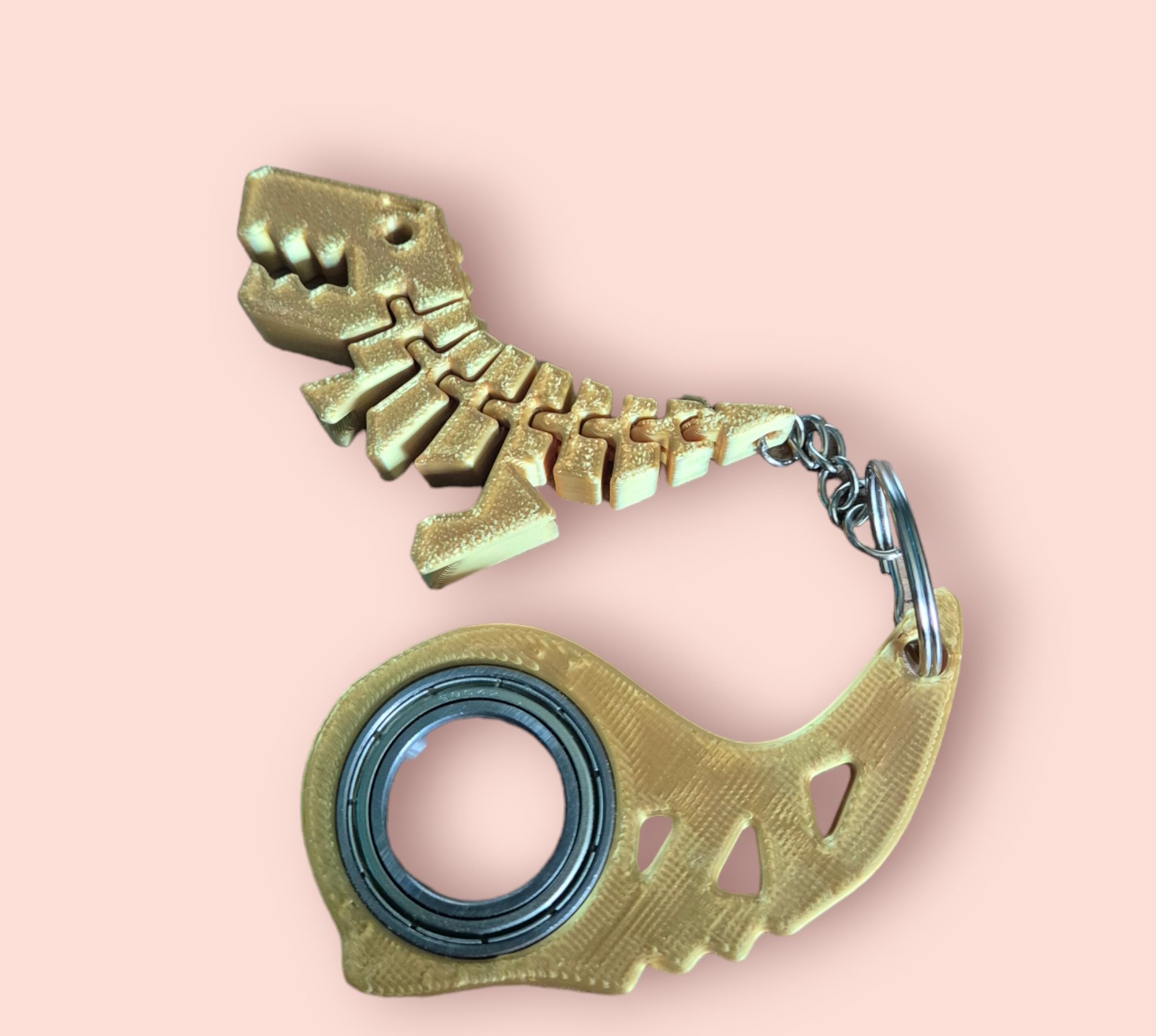 Keyrambit dino gold 17mm