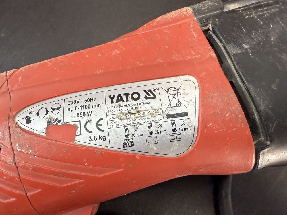Młotowiertarka YATO YT-82120, 100% sprawna, z walizką