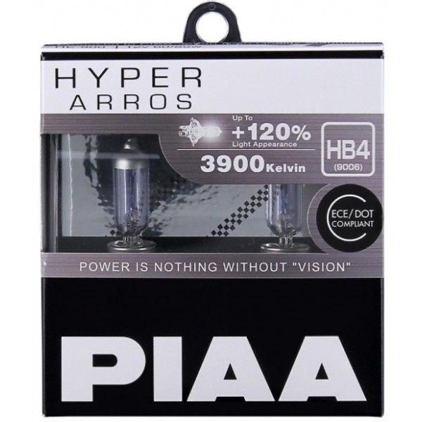 Lâmpadas PIAA Hyper ARROS +120% H1,H3,H4,H7,H8,H9,H11,H13,HB3,HB4