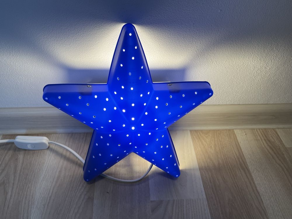 Lampa scienna gwiazdka dla dzieci