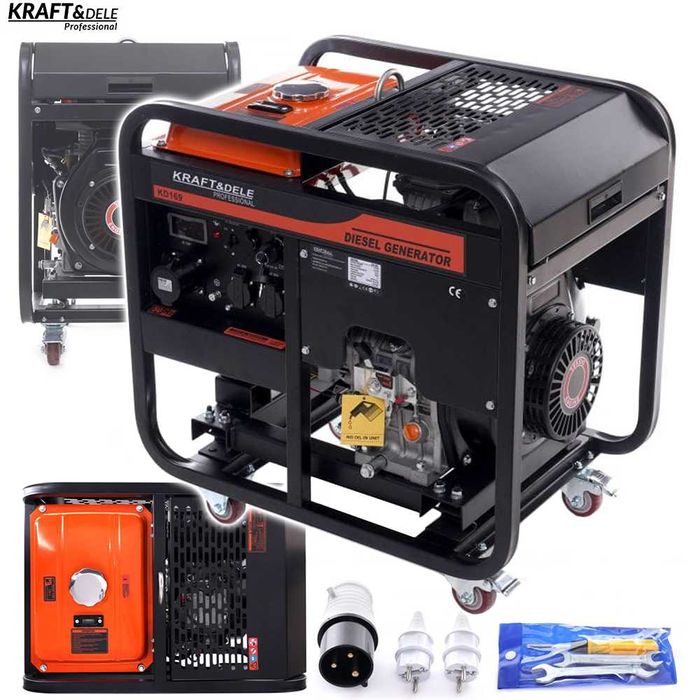 KRAFT&DELE Agregat Prądotwórczy Generator 9000w 220v/50hz Avr KD169