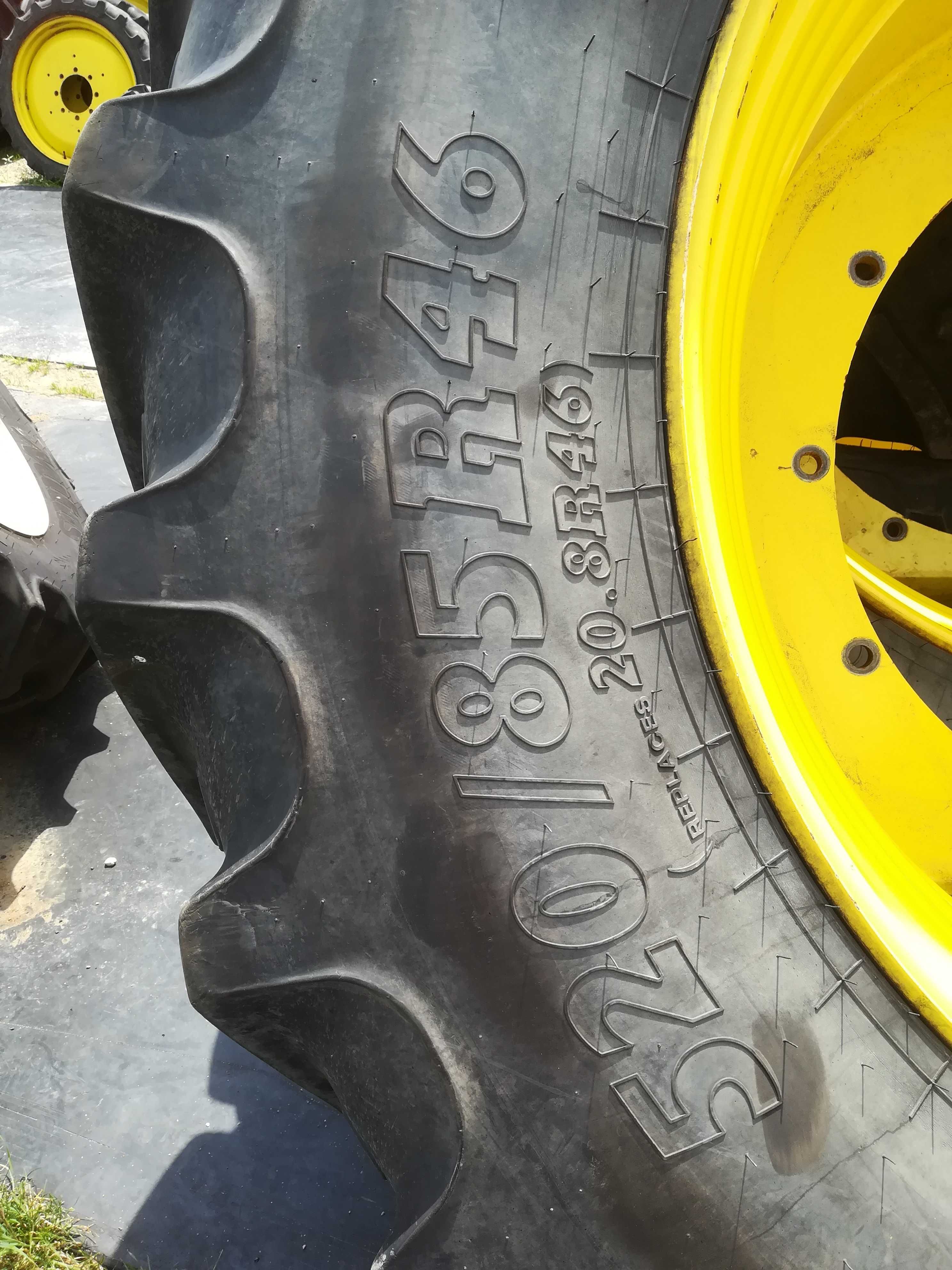 Koła wąskie John Deere 7R kukurydza 2.25m