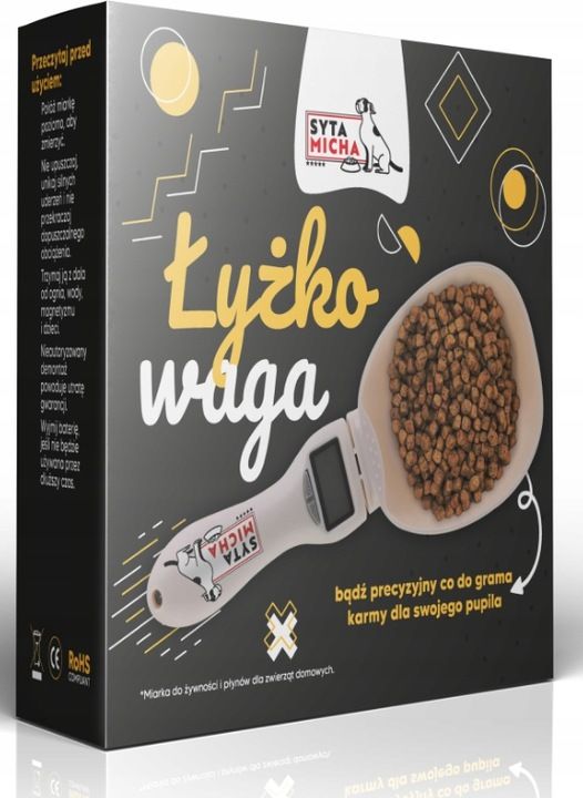 Syta Micha Łyżko Waga Do Ważenia Karmy Z Wyświetlaczem