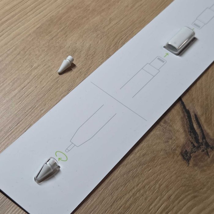 Zestaw do Apple Pencil 1: Końcówka + Adapter Lightning (Oryginalne)