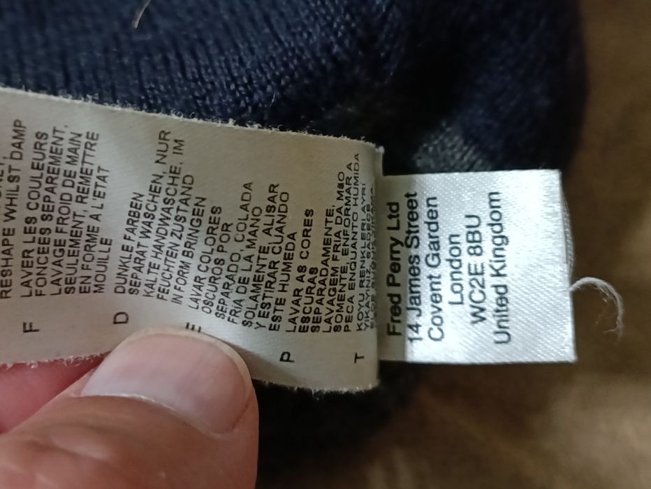 Шапочка Fred Perry 58р. оригинал