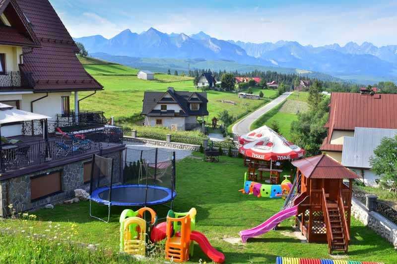 Weekend apartament z widokiem na góry Tatry dla dzieci atrakcje bilard