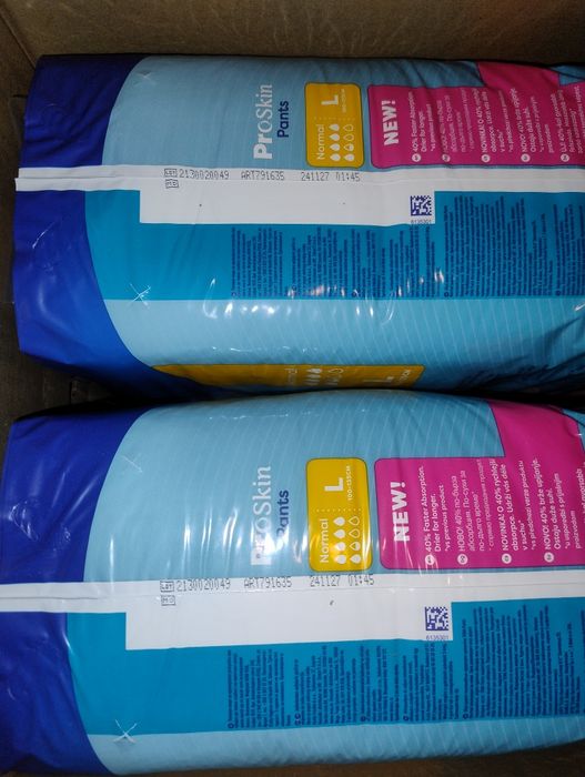 Pieluchomajtki dla dorosłych (120 sztuk) TENA ProSkin Normal rozmiar L