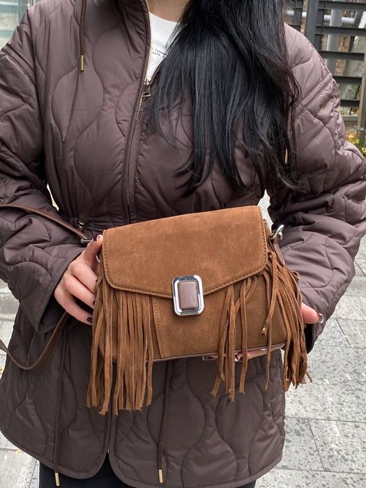 Сумка женская замшевая