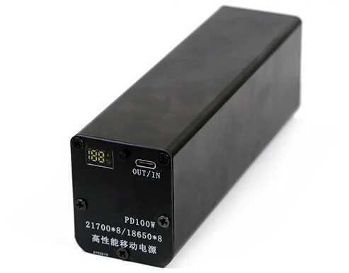 Павер банк,корпус 100w для ноутбука емкость 56 000 mAh 18650 / 21700
