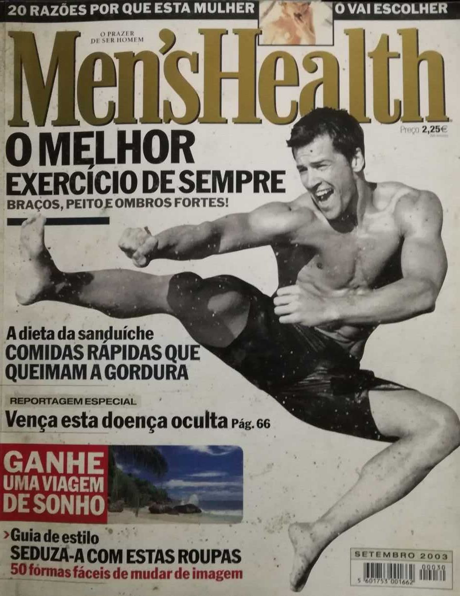 6 revistas Men's Health antigas (mais de 20 anos) como NOVAS
