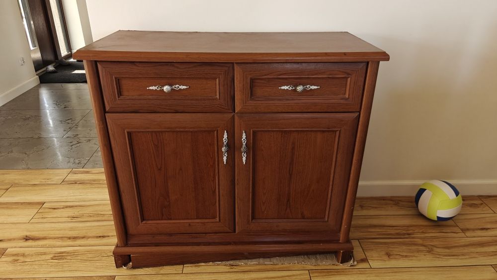 Komoda brązowa drewniana