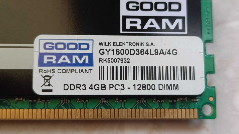 Pamięć RAM GoodRAM PLAY DDR3 4GB 1600MHz CL9