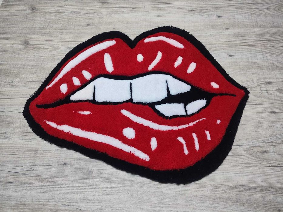 Tapete Artesanal "Lábios"