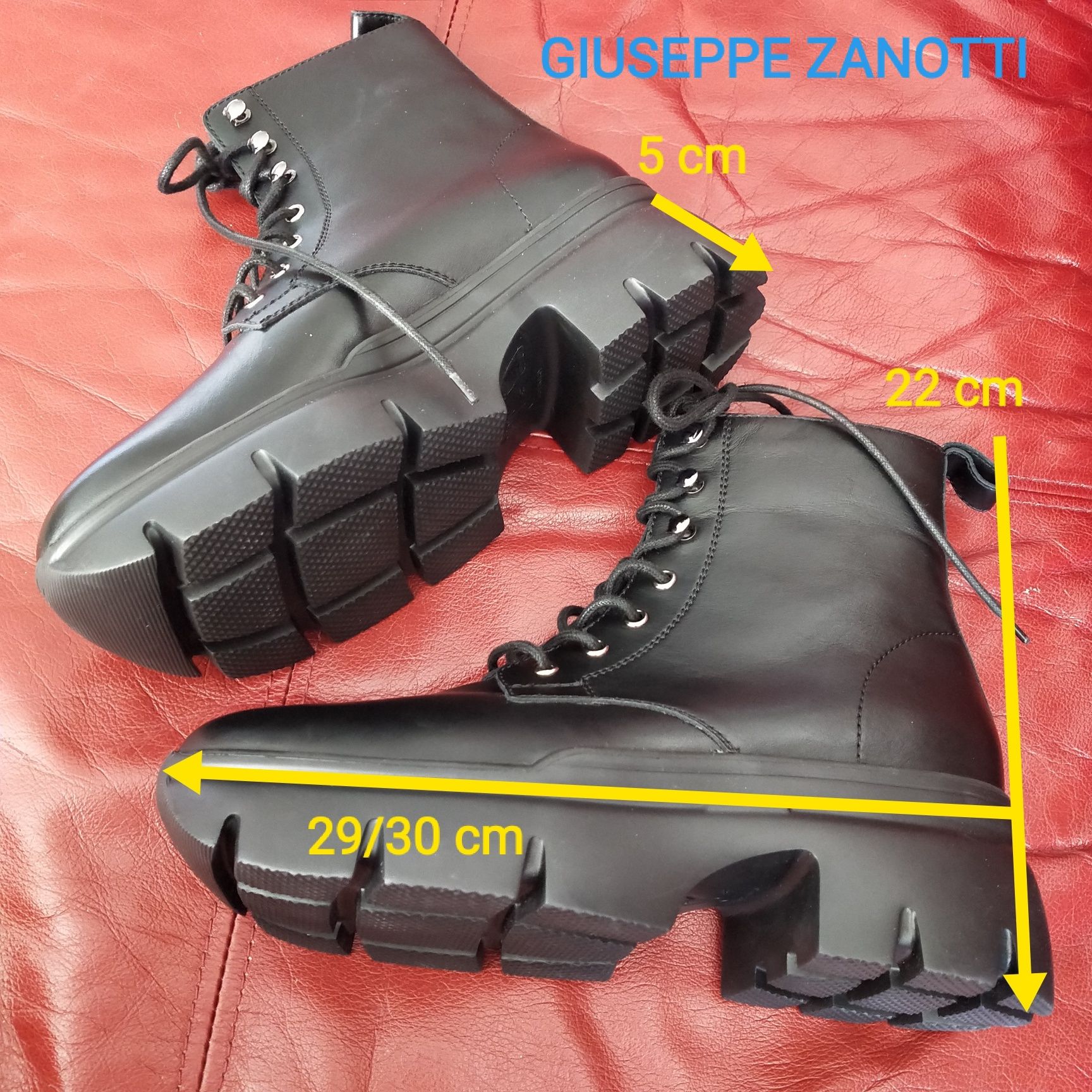 Buty nowe wiązane, skórzane, włoskie - Giuseppe Zanotti, r. 42