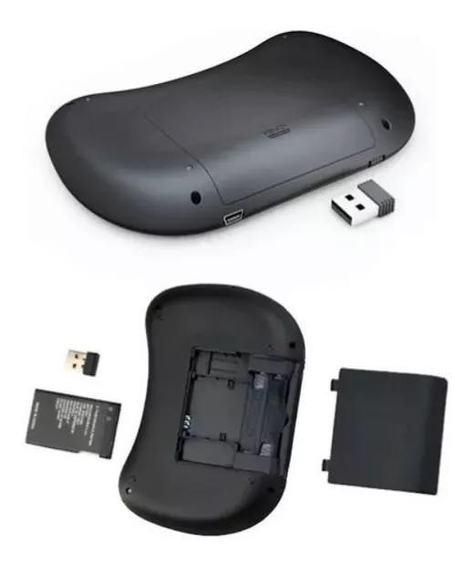 Mini Teclado c/rato Sem Fio Universal Até 10m Touch Cor Preto