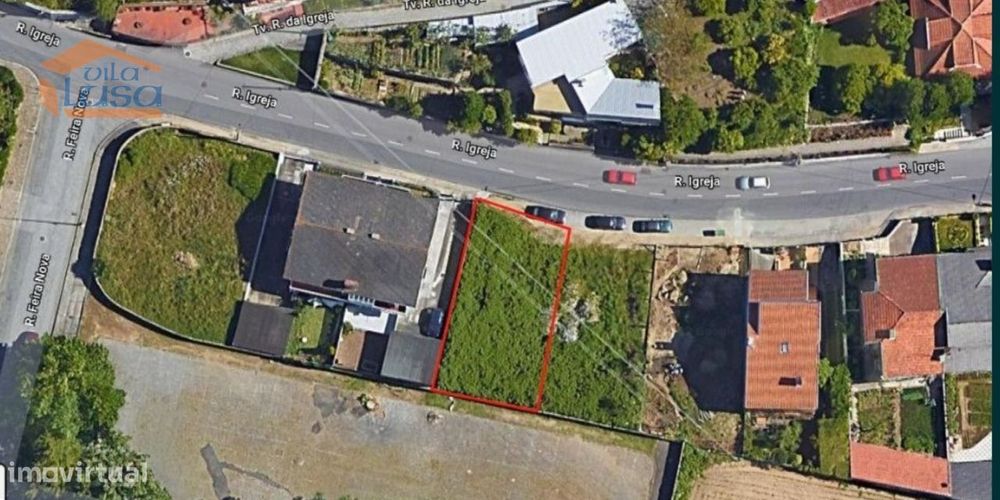 Terreno nos Carvalhos Para construção de Moradia 3 frentes