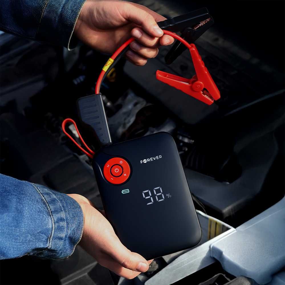 Urządzenie Rozruchowe Jump Starter Powerbank Kompresor Forever JS-400