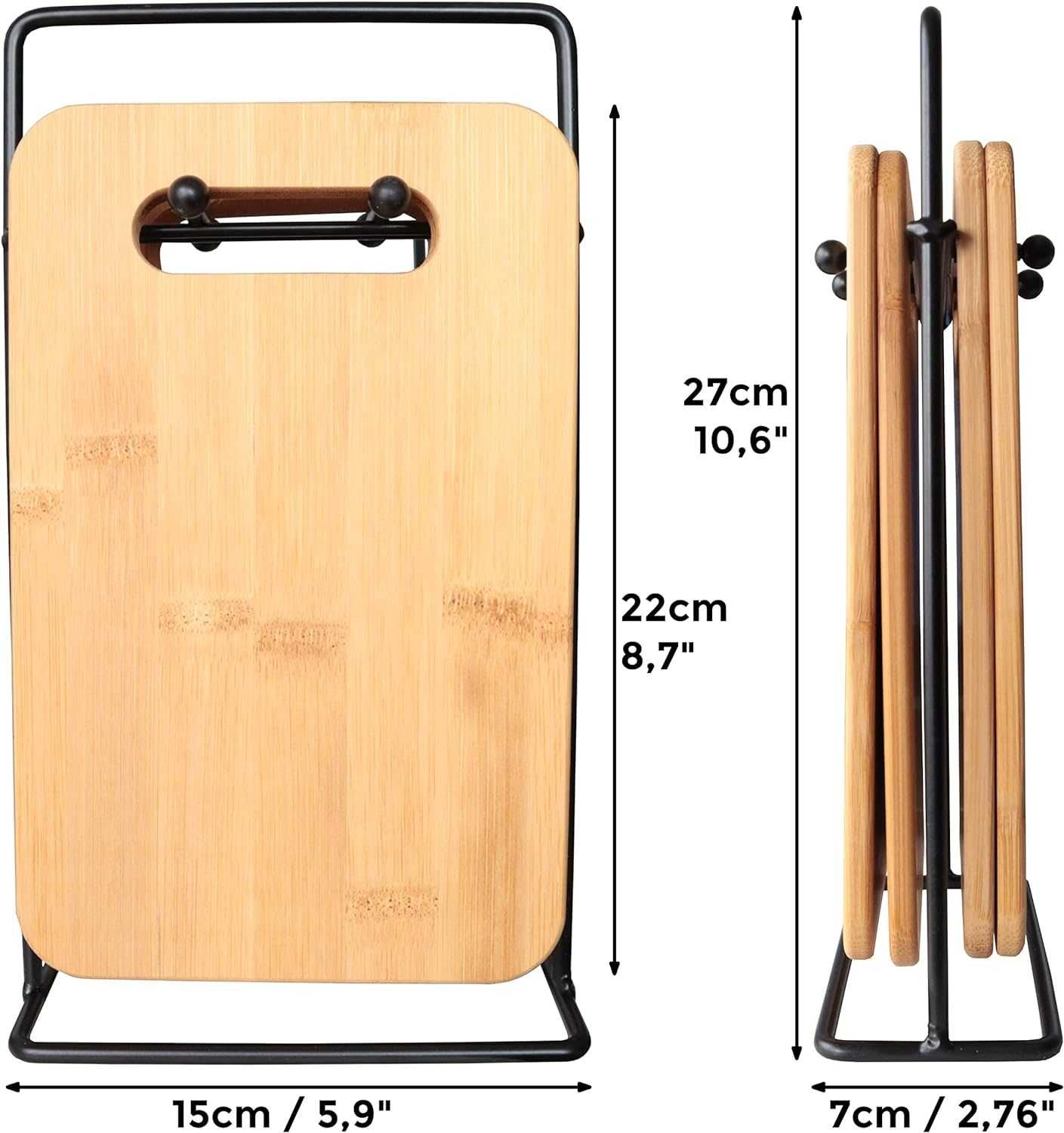 Nowe deski do krojenia / deska / bambus / 4szt / 22x15cm !1594!
