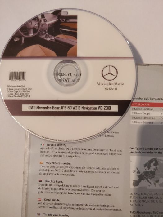 Mercedes DVD Audio 50 Aps Europe v13 2017/2018