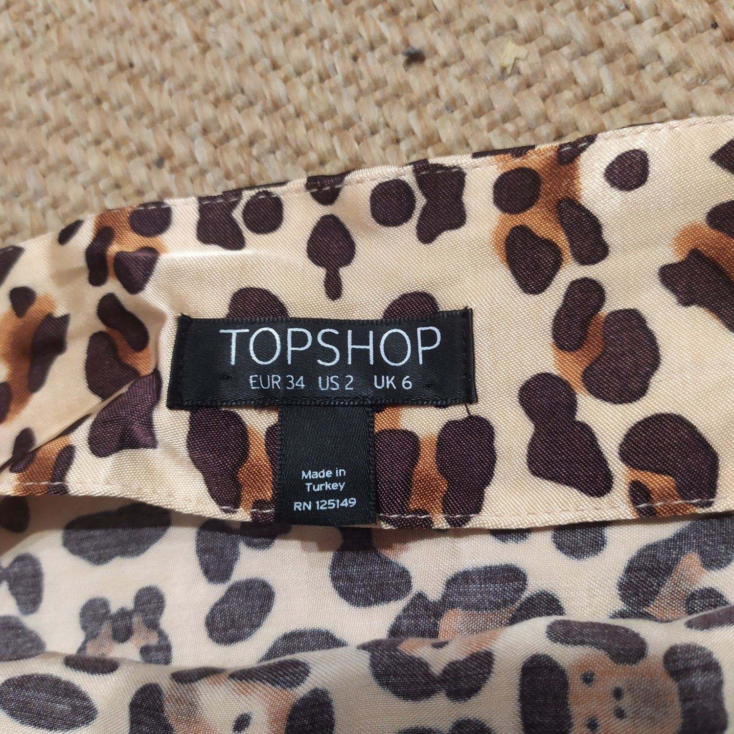 Nowa bluzka damska na ramiączkach w panterkę Topshop r. 34