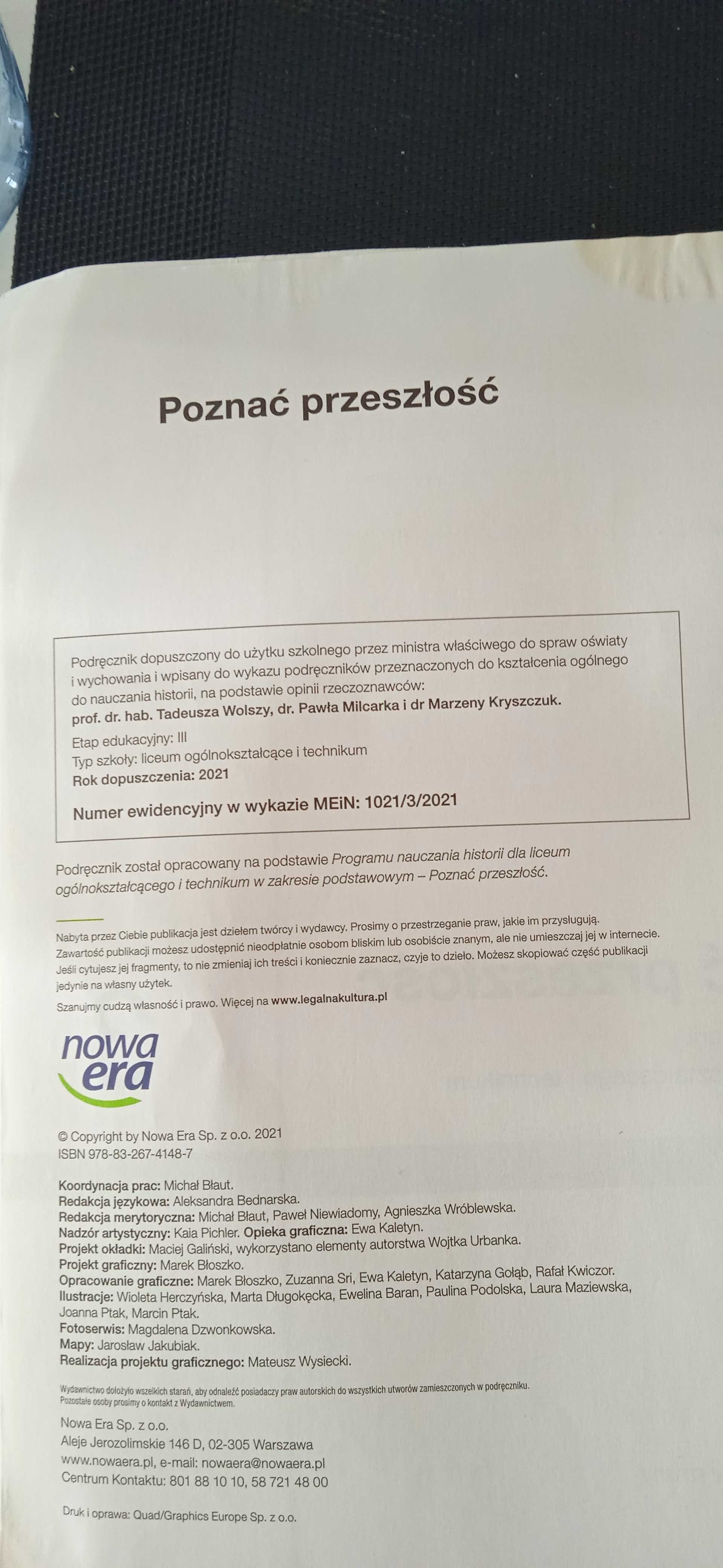 Podręcznik do historii Poznać przeszłość 3-zakres podstawowy