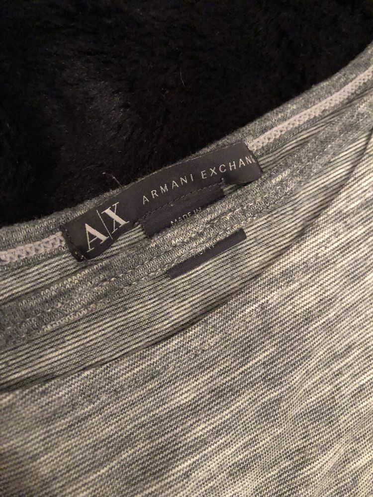 Koszulka szara z łańcuszkami r.XS Armani Exchange