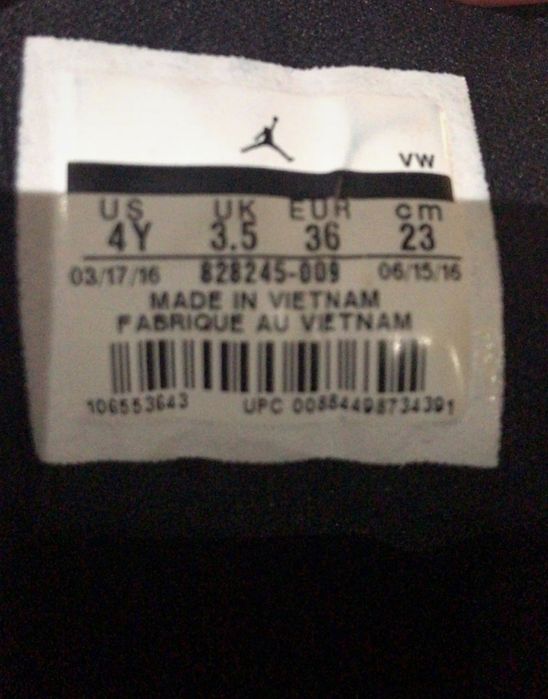 Tenis Jordan mulher nr 36