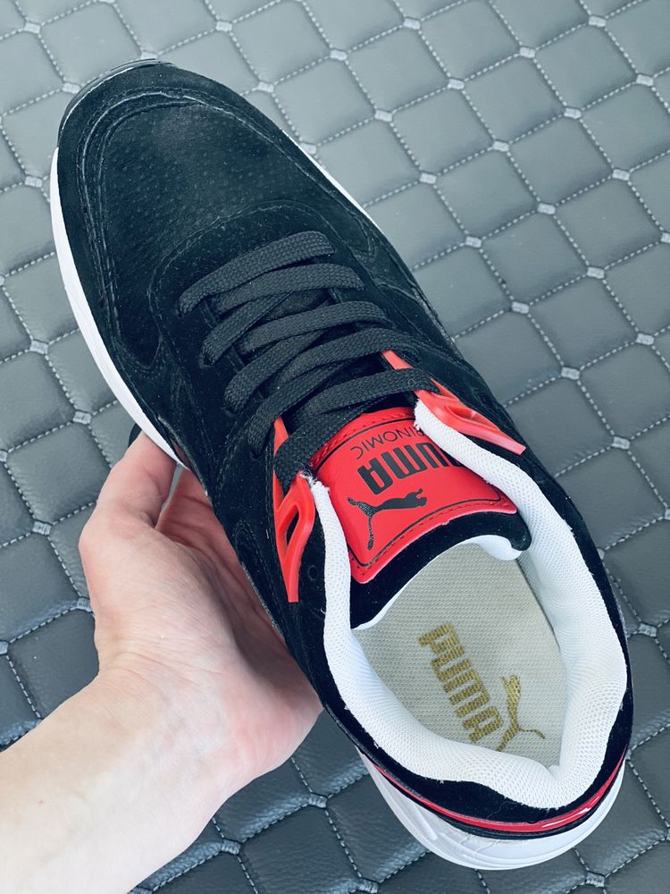 Puma Trinomic замш кросівки замшеві чорні Пума Тріномік