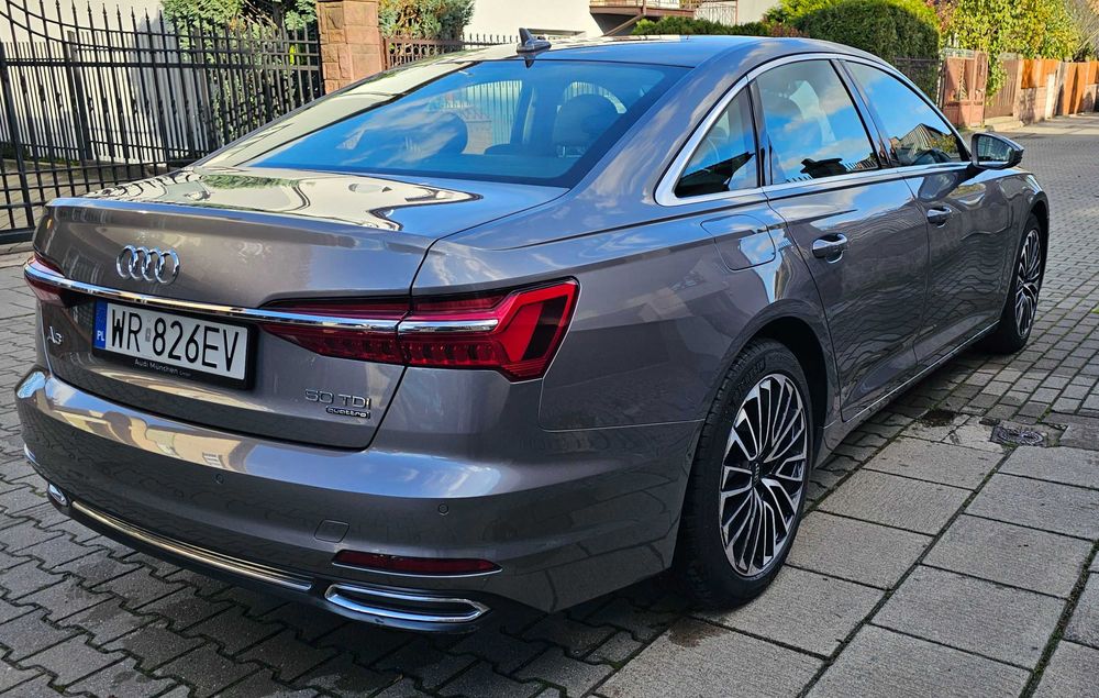 Audi A6 2020r 50TDI 3.0 286KM, quattro, lampy LED Matrix,  2 kplt kół