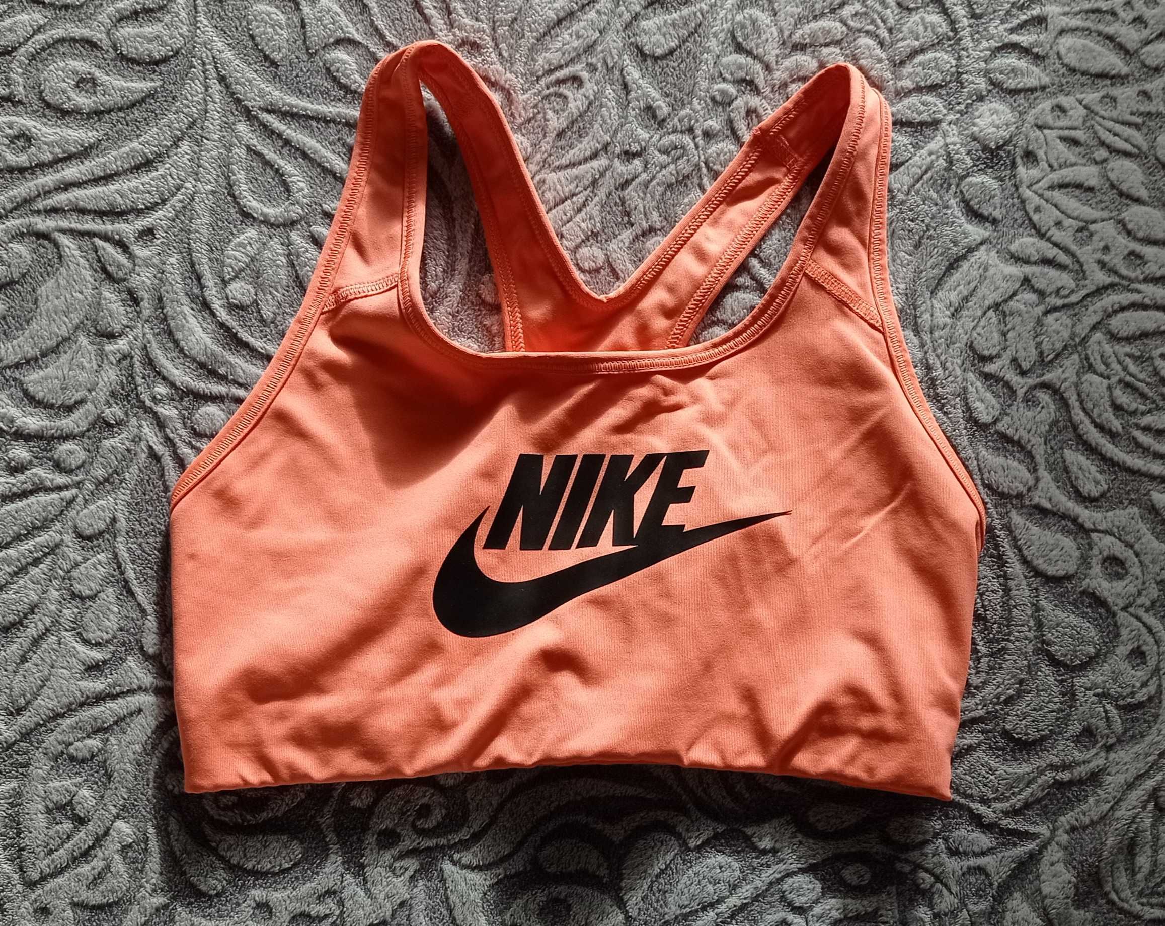 pomarańczowy top sportowy Nike S