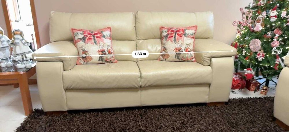Sofá em Pele Genuína