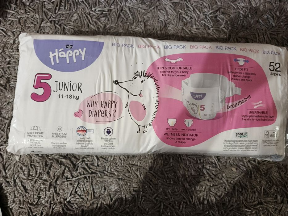 Памперсы Happy Bella ( размер 5)