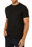 EMPORIO ARMANI luksusowy męski t-shirt BLACK ALL OVER