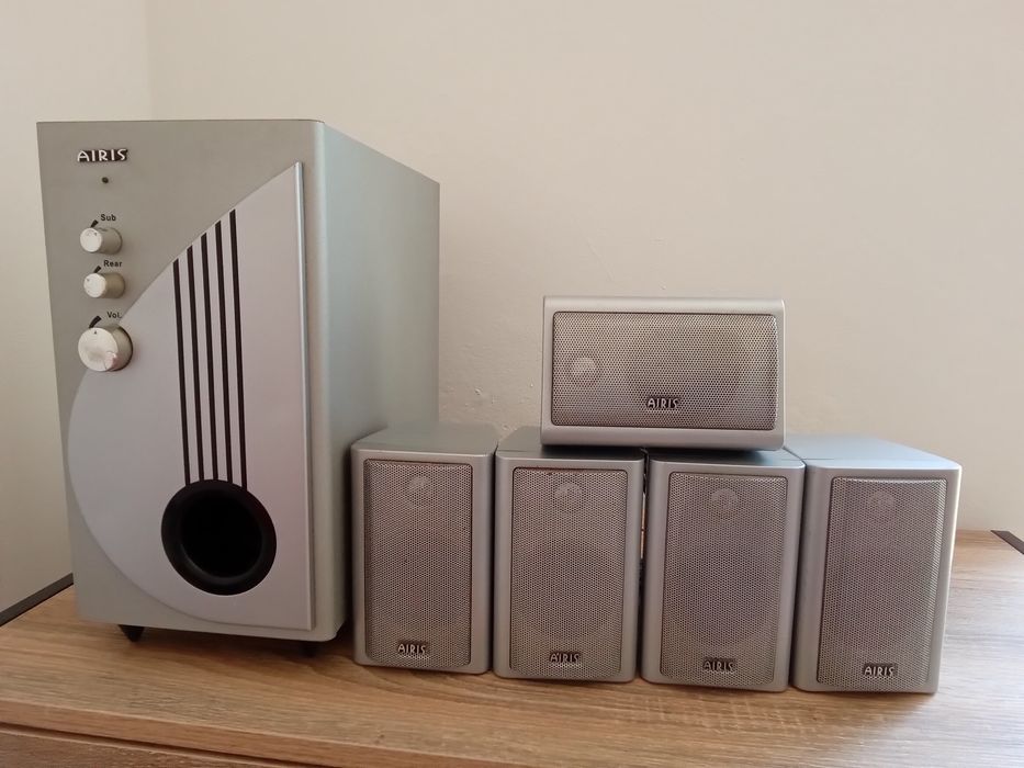 Home cinema+leitor de DVD Airis