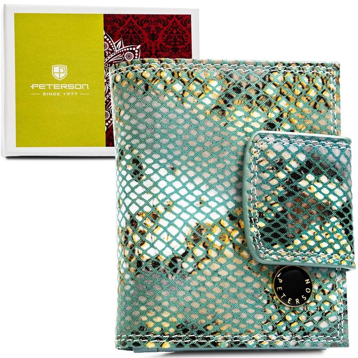 modny portfel damski z ochroną rfid - peterson