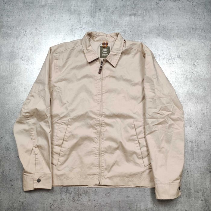 MĘSKA Lekka Kurtka Elegancka PREMIUM Harington Timberland Haft Logo