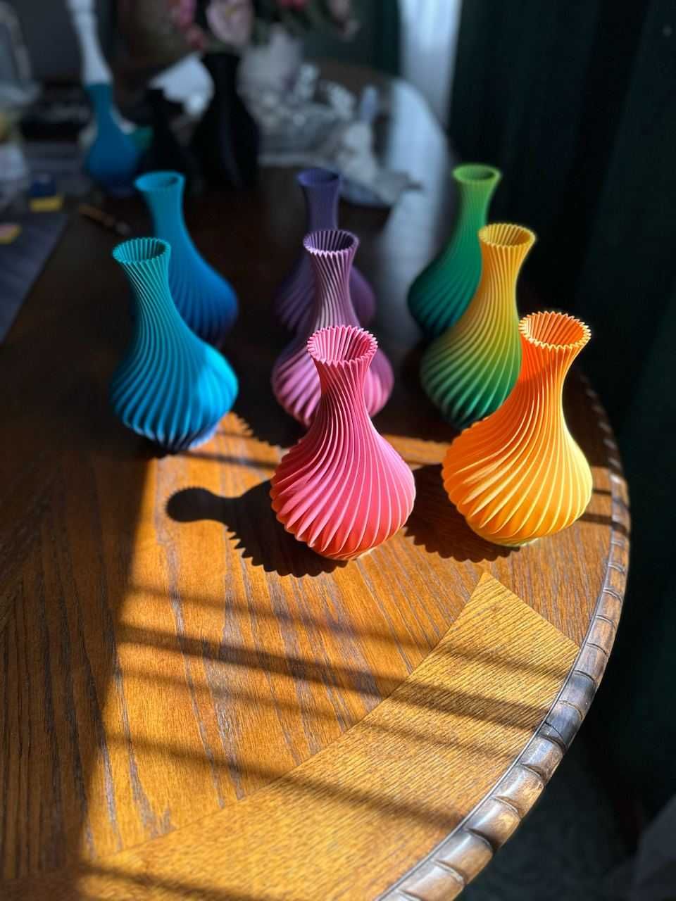 3D спіральна ваза Rainbow