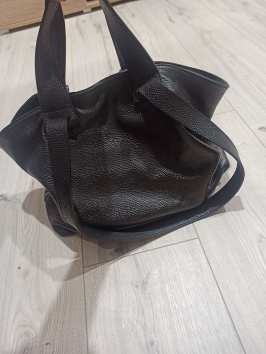 Шкіряна жіноча сумка шопер