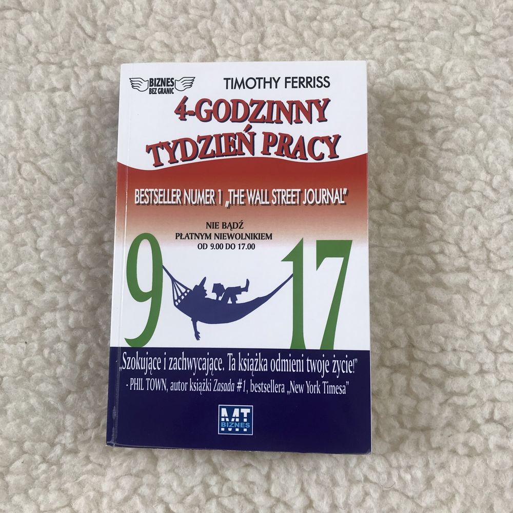 4-godzinny tydzień pracy - T. Ferriss, książka biznes, finanse