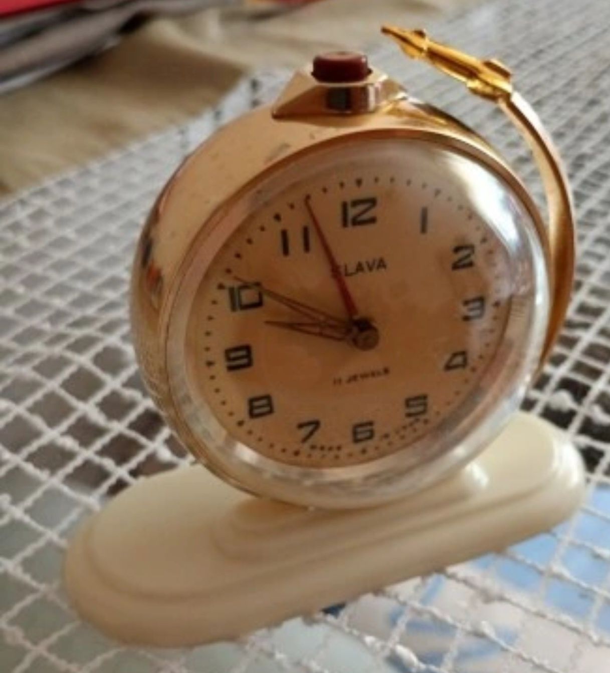 Zegarek Biurkowy  Budzik SLAVA – MADE IN USSR