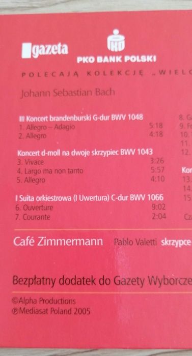 CD J.S.Bach - biblioteka Gazety Wyborczej