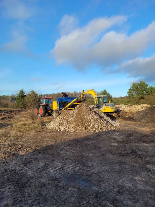 Usługi kruszarką szczękową, WYNAJEM KRUSZARKI SZCZĘKOWEJ
