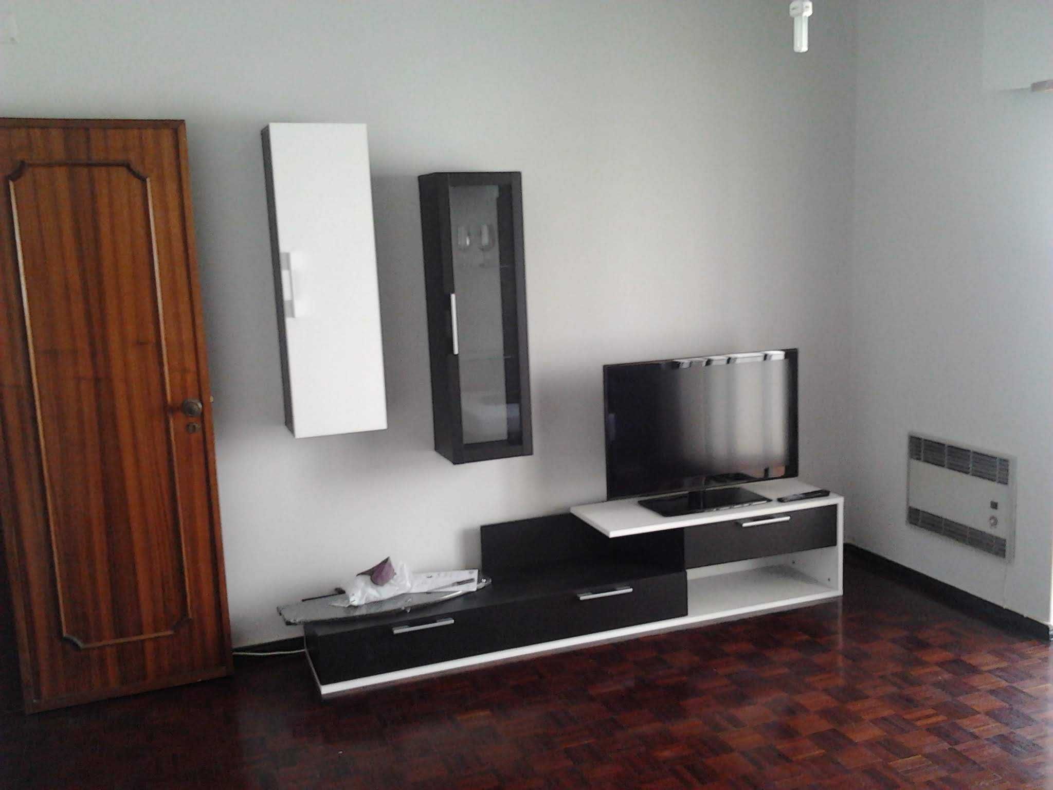 Movel TV + 2 modulos + estante IKEA LACK   - USADO -   Branco/Wengue