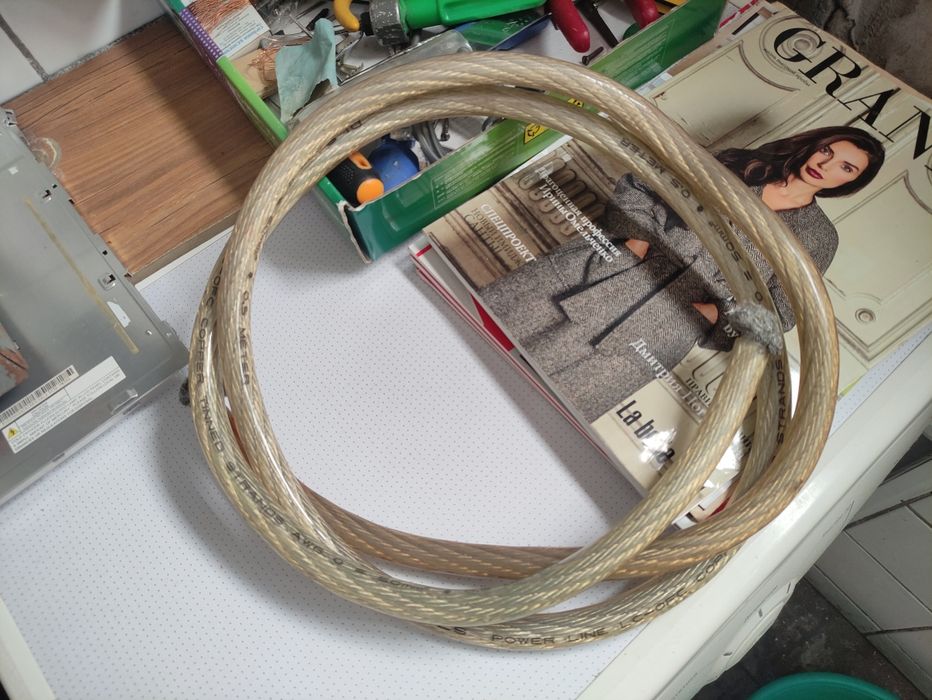 Силовой кабель питания DLS Power Line LC-OFC Copper AWG 0=50мм 2 метра