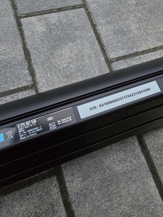 Bateria Akumulator BOSCH POWERTUBE 500Wh pionowa NOWA 0 cykli 96% spr